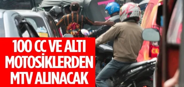 100 cc ve altı motosikletlerden motorlu taşıtlar vergisi alınacak