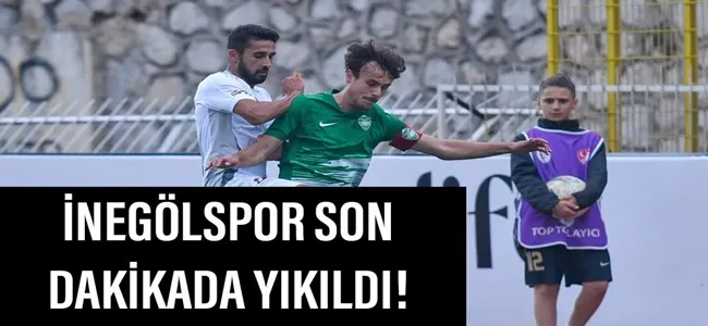 İnegölspor fırsat tepmeye devam ediyor!