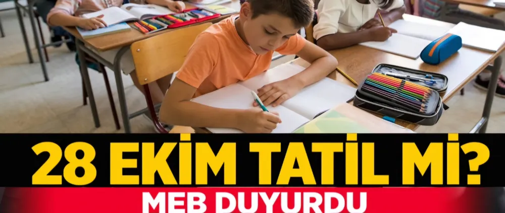 MEB duyurdu 28 Ekim