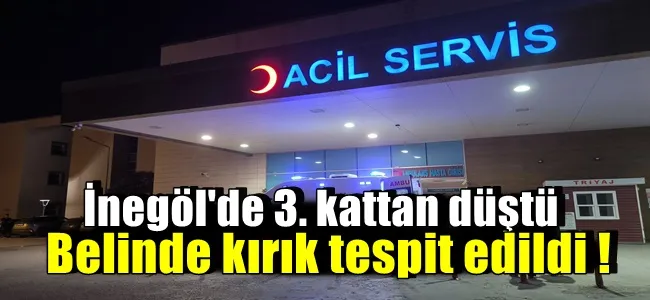 11 yaşındaki çocuğun beli kırıldı !