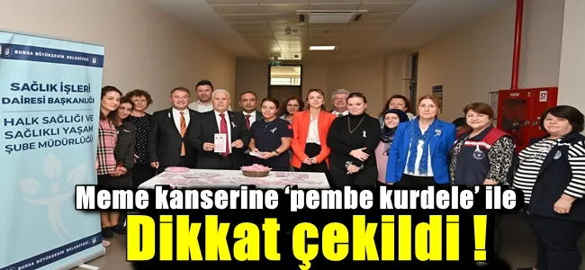 Meme kanserine ‘pembe kurdele’ ile dikkat çekildi !