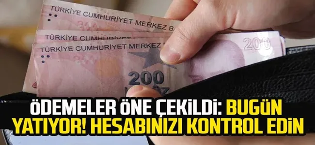 O paralar hesaplara yatmaya başladı !