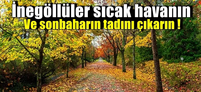 Sıcak havanın ve baharın tadını çıkarın !