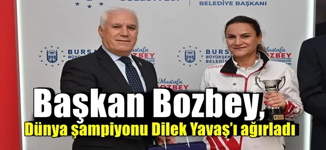 Başkan Bozbey, dünya şampiyonu Dilek Yavaş’ı ağırladı