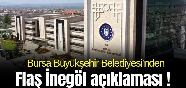 İnegöl’de yürütülen altyapı çalışmalarıyla ilgili açıklama