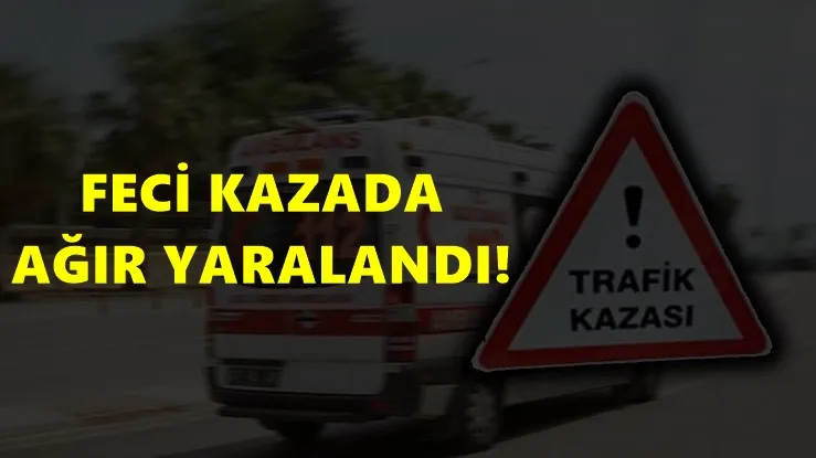 Kontrolden Çıkan Motosiklet Devrildi: Sürücü Ağır Yaralandı