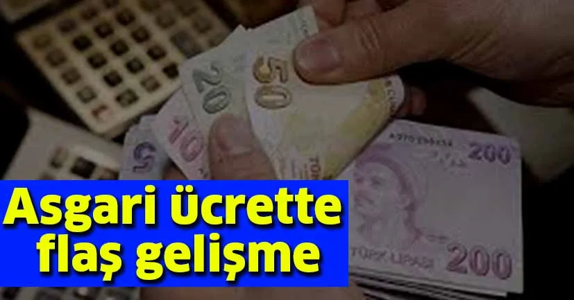 Asgari ücret için tarih verildi