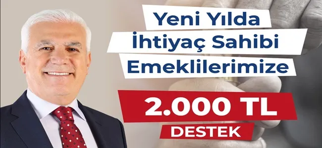 Başkan Bozbey’den emeklilere yeni yıl müjdesi