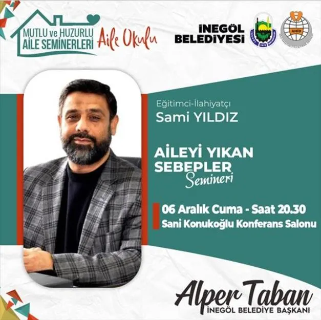 “Aileyi Yıkan Sebepler” Seminerine Davet