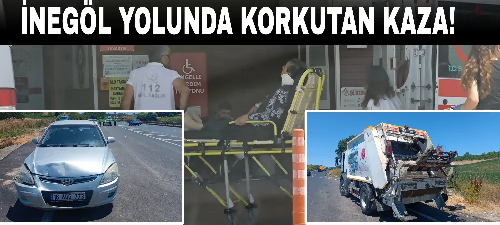 Çöp kamyonuyla çarpıştı!