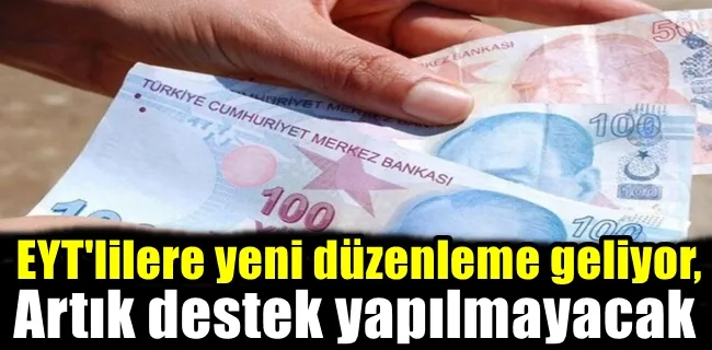 Artık destek yapılmayacak