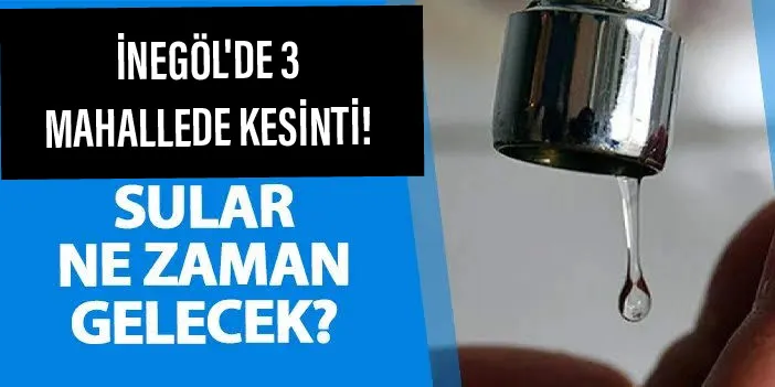 Sular ne zaman gelecek?