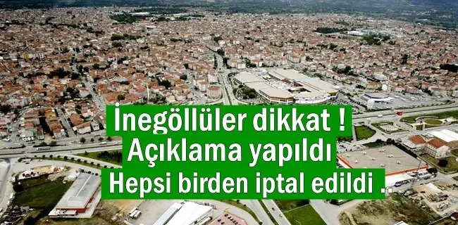 İnegöllü spor severler dikkat hepsi birden iptal oldu !