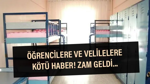 KYK yurt ücretleri için yüzde 50 zam yapıldı. 