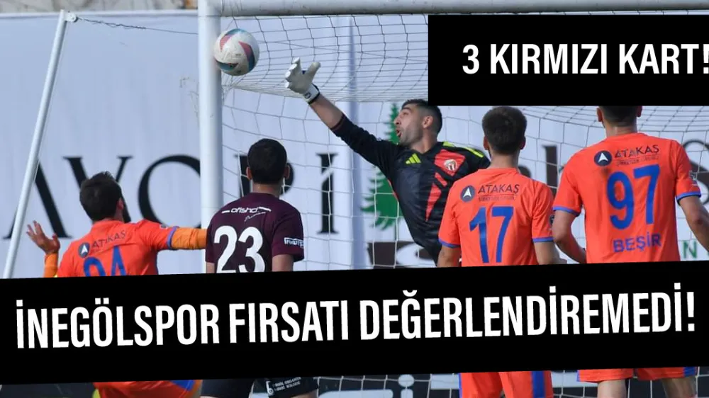 İnegölspor evinde berabere kaldı!