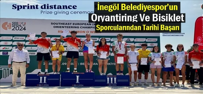 İnegöl Belediyespor’un Oryantiring Ve Bisiklet Sporcularından Tarihi Başarı