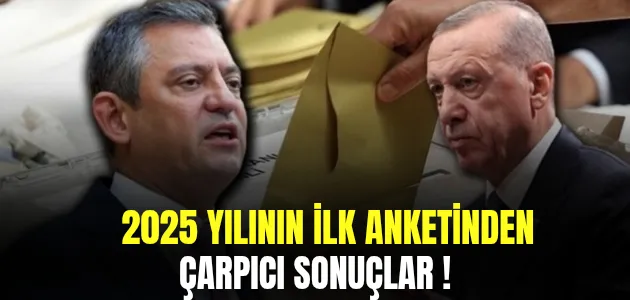 2025 yılının ilk anketinden çarpıcı sonuçlar !