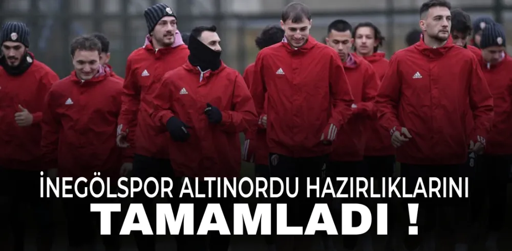 İnegölspor, Altınordu Maçı Hazırlıklarını Tamamladı