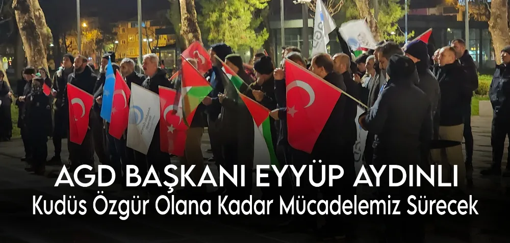 AGD İnegöl Şube Başkanı Eyyüp Aydınlı’dan Gazze Zaferi Açıklaması