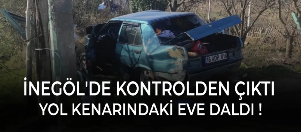 İnegöl’de Trafik Kazası 1 Kişi Yaralandı !