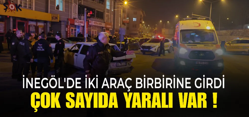 İnegöl’de Trafik Kazası: 6 Yaralı