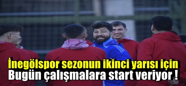 İnegölspor bugün topbaşı yapacak !