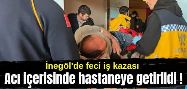 Üzerine sunta düşen işçi yaralandı !