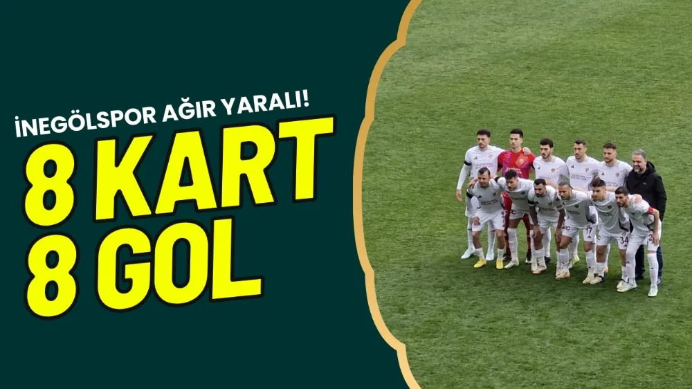 İnegölspor ağır yaralı!