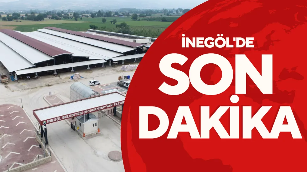 İnegöl Hayvan Pazarı Geçici Olarak Kapatıldı