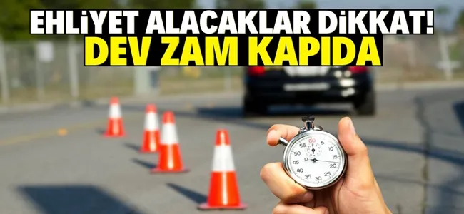 Direksiyon sınavına dev zam !