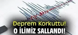 Trabzon Merkezde 3.4 Büyüklüğünde Deprem