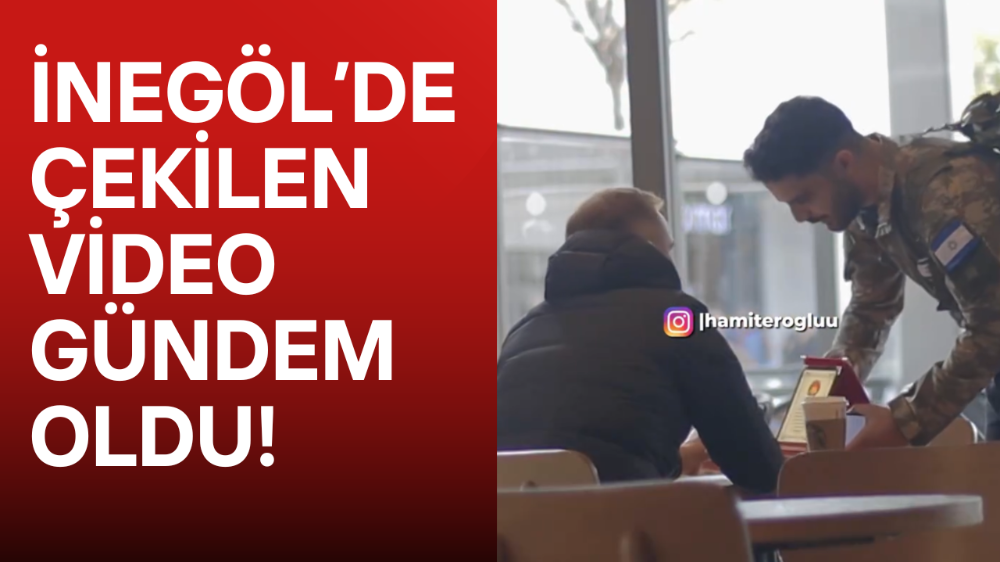 İnegöl’de çekilen video Türkiye gündeminde