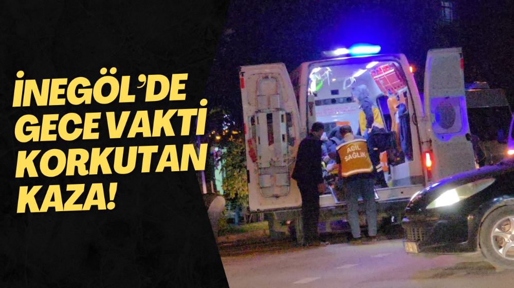 İnegöl’de Kamyonet ile Motosiklet Çarpıştı: 1 Yaralı