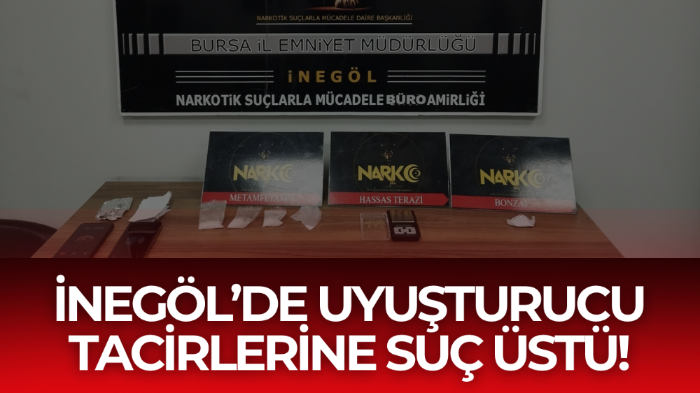 İnegöl yolunda uyuşturu tacirlerine darbe!