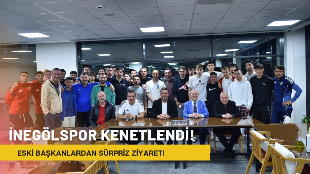 İnegölspor’a Eski Başkanlardan Moral Ziyareti