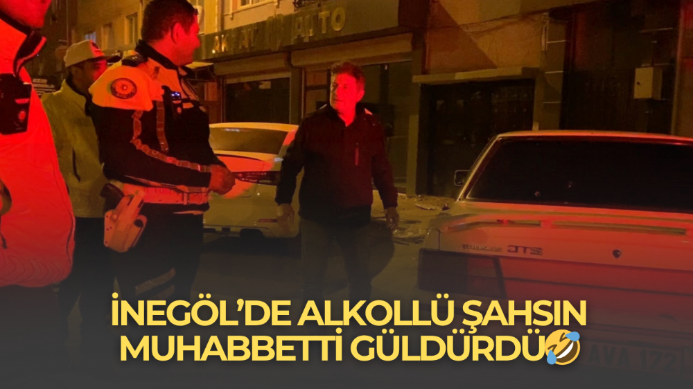 Alkollü yakalanan sürücü aracını öve öve bitiremedi
