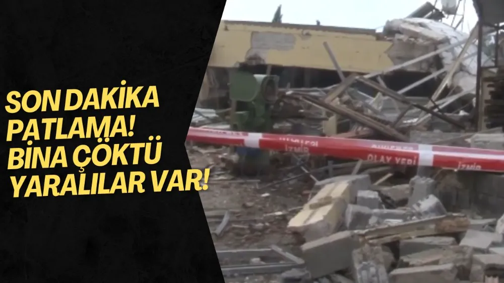 Bayraklı’da Şiddetli Patlama: Bina Yıkıldı, Yaralılar Var