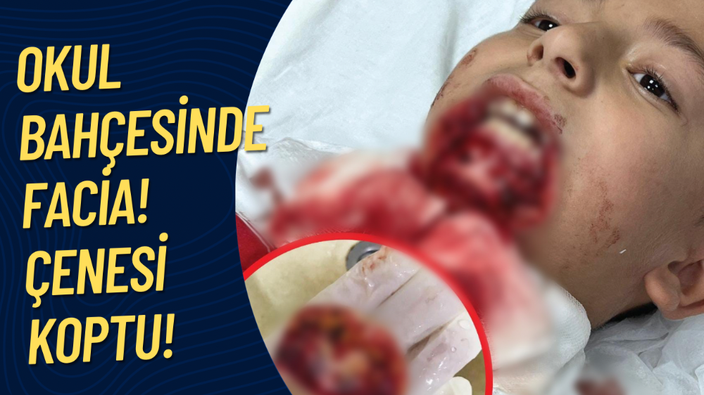 Okul bahçesinde facia! 