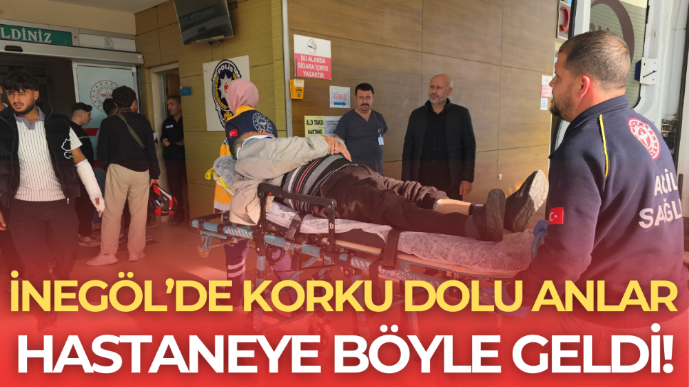 İnegöl’de korkutan olay! Yaralandı.