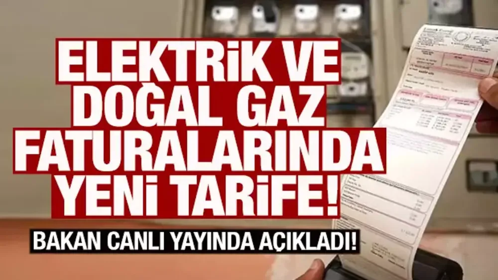 Faturalarda yeni dönem! Bakan açıkladı...