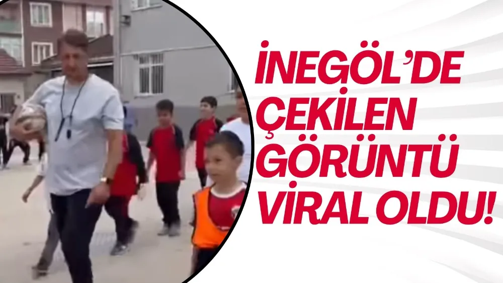 İnegöl’de okul turnuvası heyecanı sosyal medyada gündem oldu