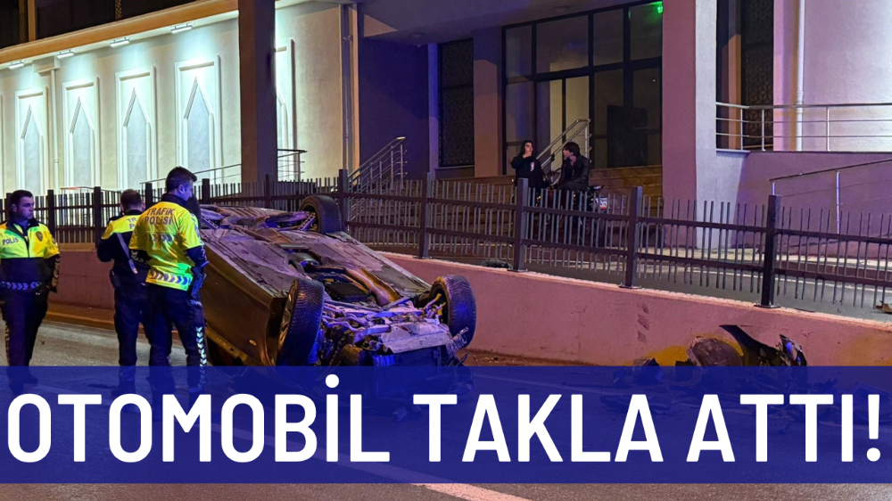 Otomobil takla attı: 3 yaralı