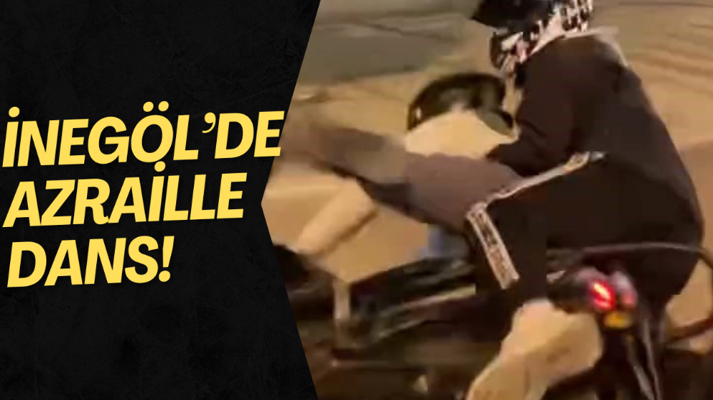 Motosikletiyle ön kaldırdı, kayarak böyle düştü