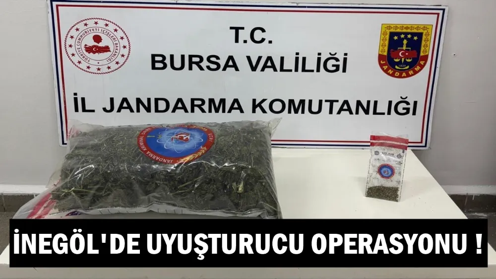 İnegöl Jandarmadan Uyuşturucu Operasyonu: Samanlıkta 4 kilo esrar ele geçirildi