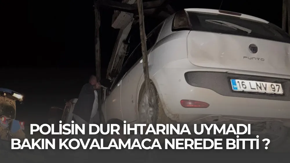 Polisin dur ihtarına uymadı bakın kovalamaca nerede bitti !