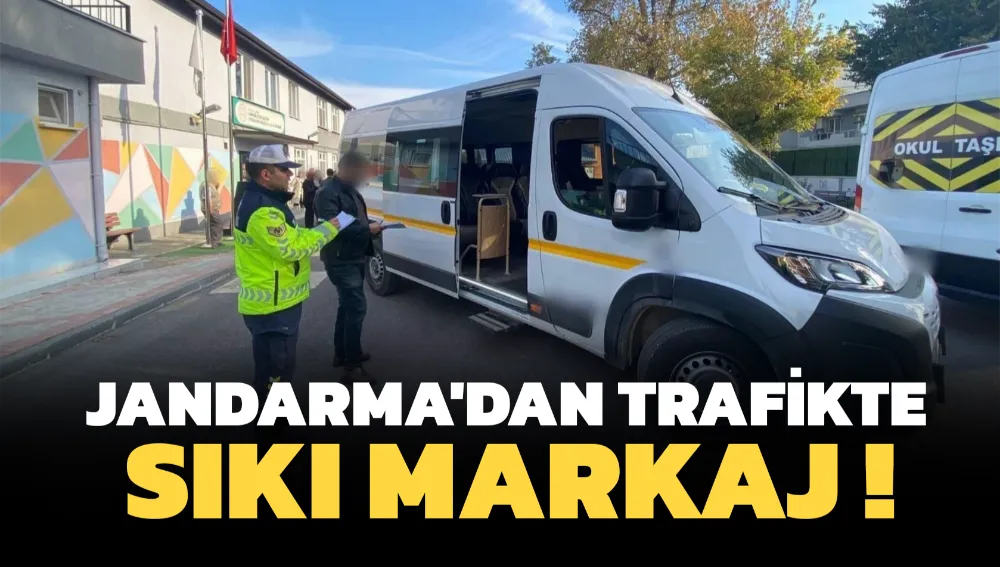 Bursa’da Jandarmadan Servis Araçları ve Motosikletlere Denetim