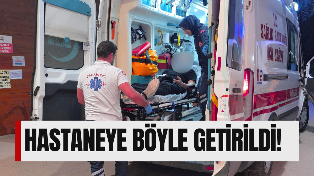 İnegöl’de kontrolden çıkan otomobil motosikletle çarpıştı: 1 yaralı