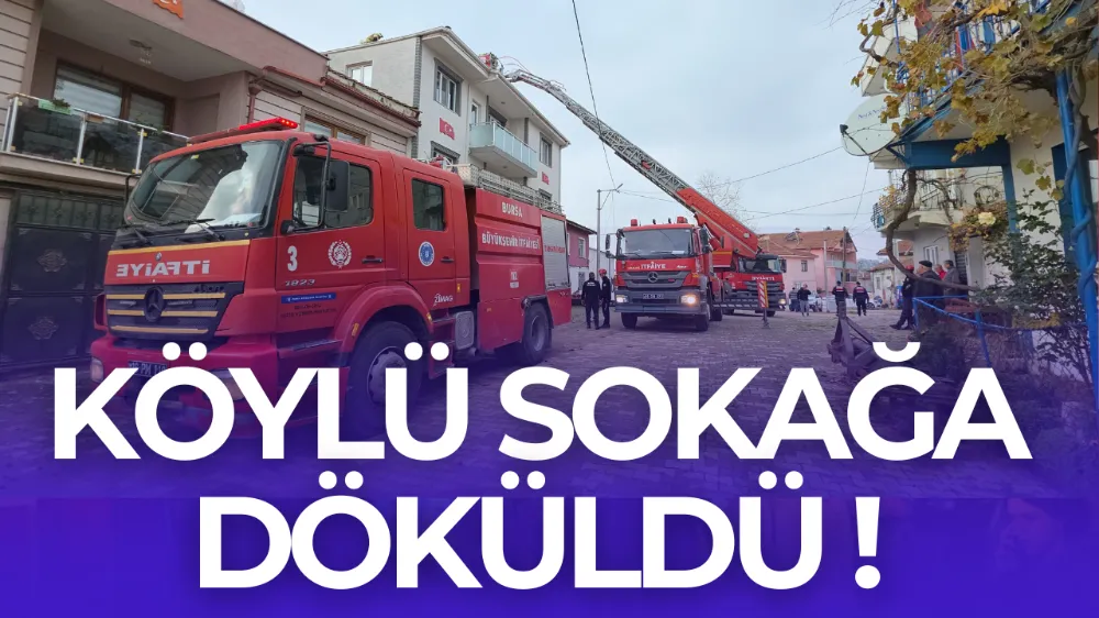 İnegöl Şehitler Mahallesi’nde Çatı Katı Yangını Paniğe Neden Oldu