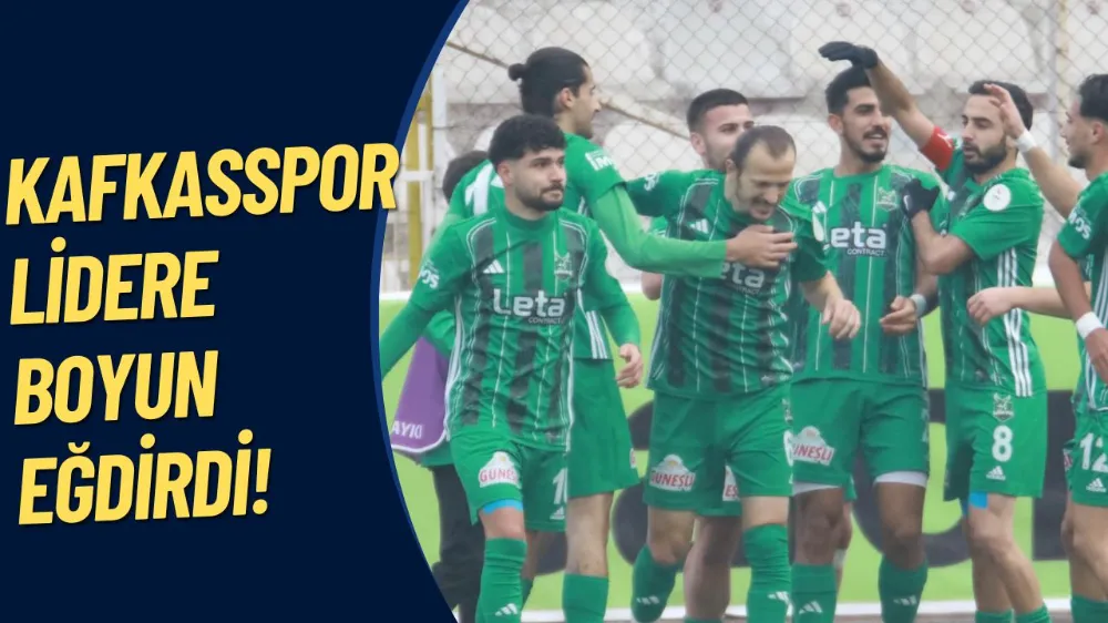 Kafkasspor lidere boyun eğdirdi!