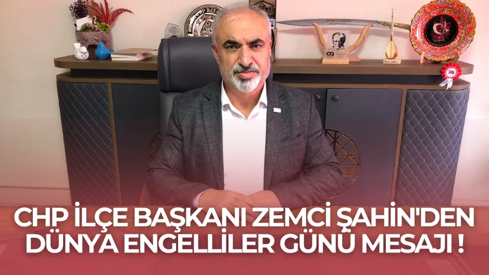 Chp İlçe Başkanı Zemci Şahin